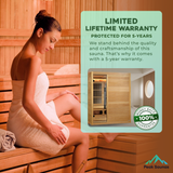The Soria 3 Person Luxury Indoor Hybrid Sauna