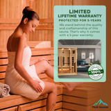 The Stoic 3 Person Luxury Near Zero EMF Indoor Full Spectrum Infrared Sauna