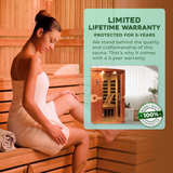 The Venice Elite 2 Person Ultra Low EMF Indoor FAR Infrared Sauna