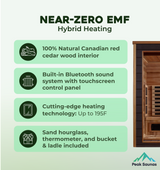 The Visby 3 Person Luxury Outdoor Hybrid Sauna