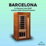 The Barcelona 1-2 Person Low EMF Indoor FAR Infrared Sauna