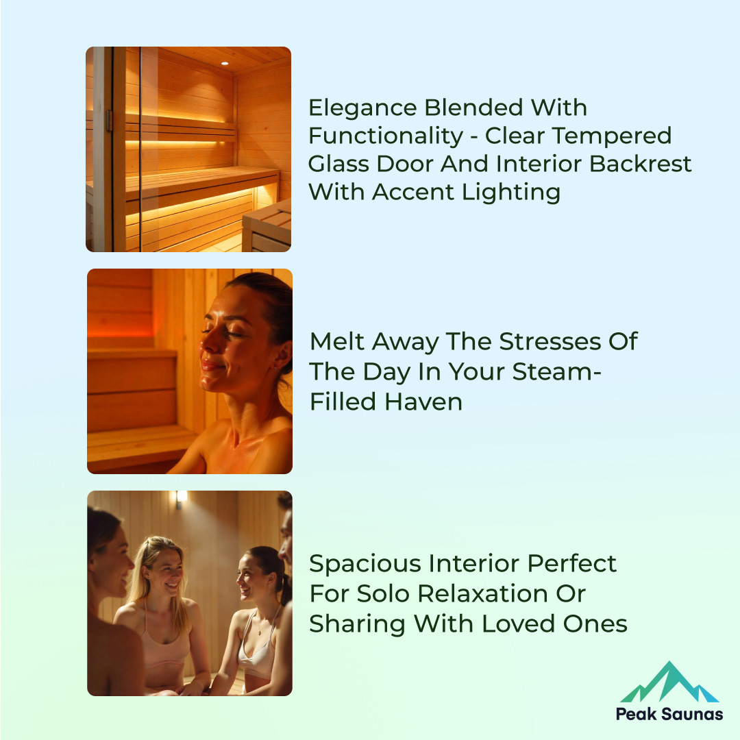 The Vorarlberg 5 Person Luxury Outdoor Traditional Sauna