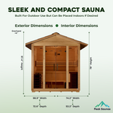 The Vorarlberg 5 Person Luxury Outdoor Traditional Sauna