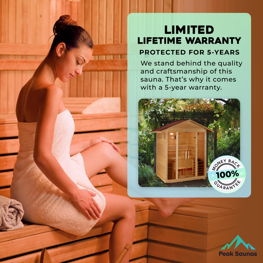 The Vorarlberg 5 Person Luxury Outdoor Traditional Sauna