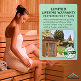 The Waverly 3 Person Outdoor Traditional Sauna