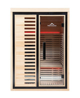 Peak Saunas Everest 2-Person Full Spectrum Infrared Sauna with XL Medical-Grade Red Light Therapy & Smart WiFi App Control