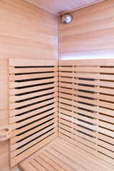 Peak Saunas Everest 2-Person Indoor Near Zero EMF Full Spectrum Infrared Sauna with XL Medical-Grade Red Light Therapy & Smart WiFi App Control