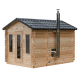 Dundalk CT Georgian Outdoor Steam Sauna with Changing Room (6 person) Dundalk Leisurecraft