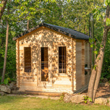 Dundalk CT Georgian Outdoor Steam Sauna with Changing Room (6 person) Dundalk Leisurecraft