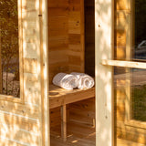 Dundalk CT Georgian Outdoor Steam Sauna with Changing Room (6 person) Dundalk Leisurecraft