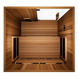 The Radiant 2 Person Indoor Full Spectrum Infrared Sauna with Medical Grade Red Light Therapy