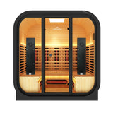 Peak Saunas El Capitan 4-Person Outdoor Full Spectrum Infrared Sauna with Built-In XL Medical-Grade Red Light Therapy and Smart WiFi App Control