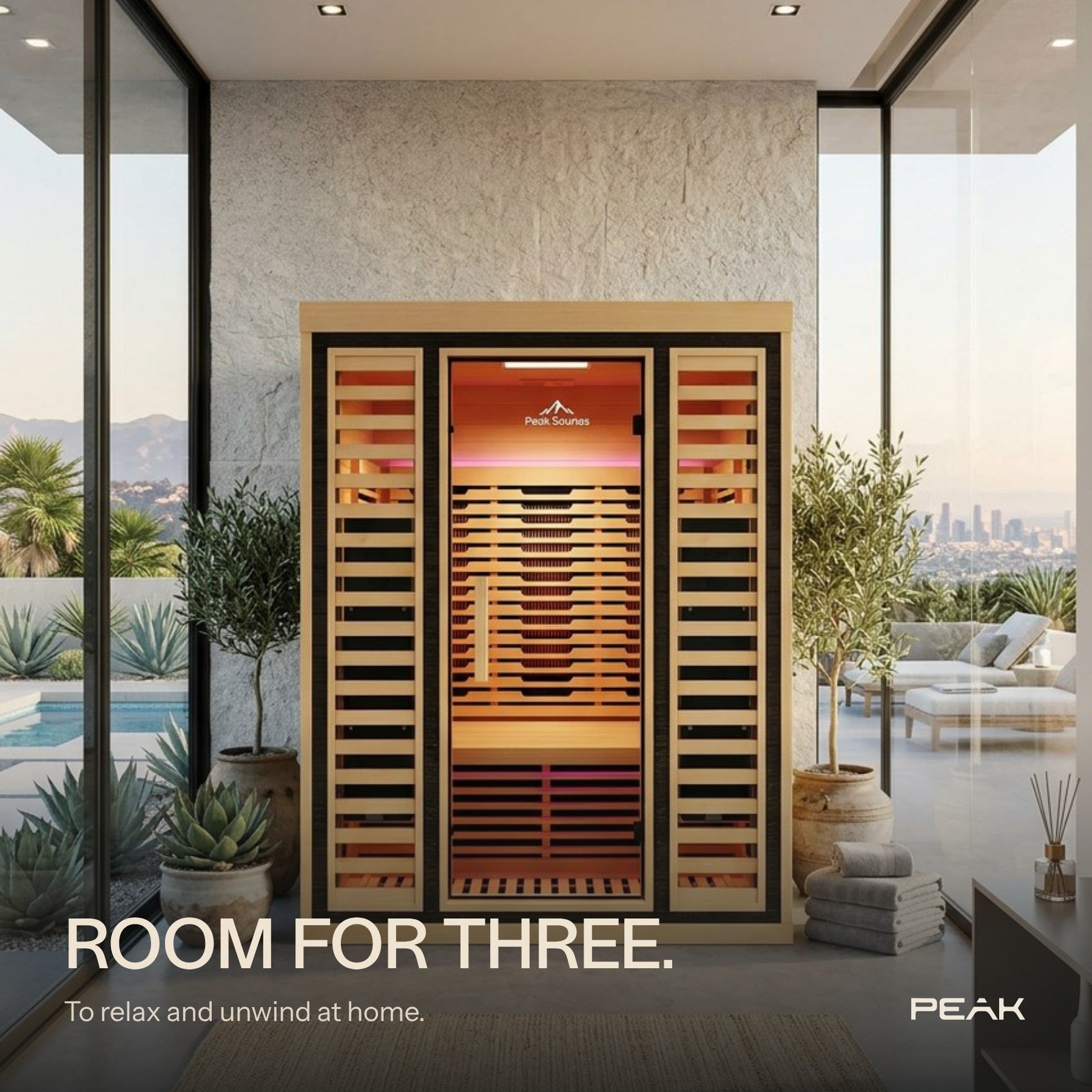 Peak Denali 3-Person Full Spectrum Infrared Sauna