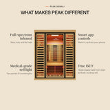 Peak Denali 3-Person Full Spectrum Infrared Sauna