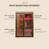 Peak Fuji 2-Person Full Spectrum Infrared Sauna