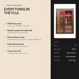 Peak Fuji 2-Person Full Spectrum Infrared Sauna