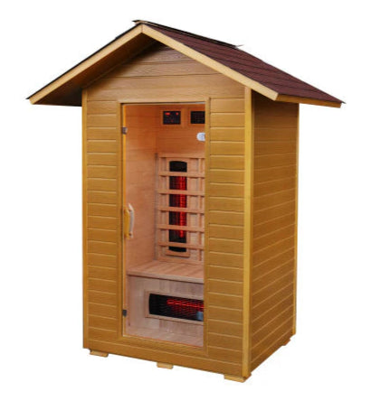 The Burlington 2 Person Outdoor FAR/MID Infrared Sauna