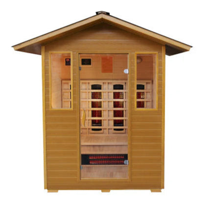 The Grandby 3 Person Outdoor FAR/MID Infrared Sauna