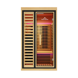 Peak Saunas Shasta 1-Person Full Spectrum Infrared Sauna with XL Medical-Grade Red Light Therapy & Smart WiFi App Control