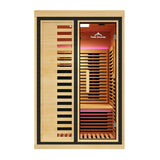 Peak Saunas Everest 2-Person Full Spectrum Infrared Sauna with XL Medical-Grade Red Light Therapy & Smart WiFi App Control