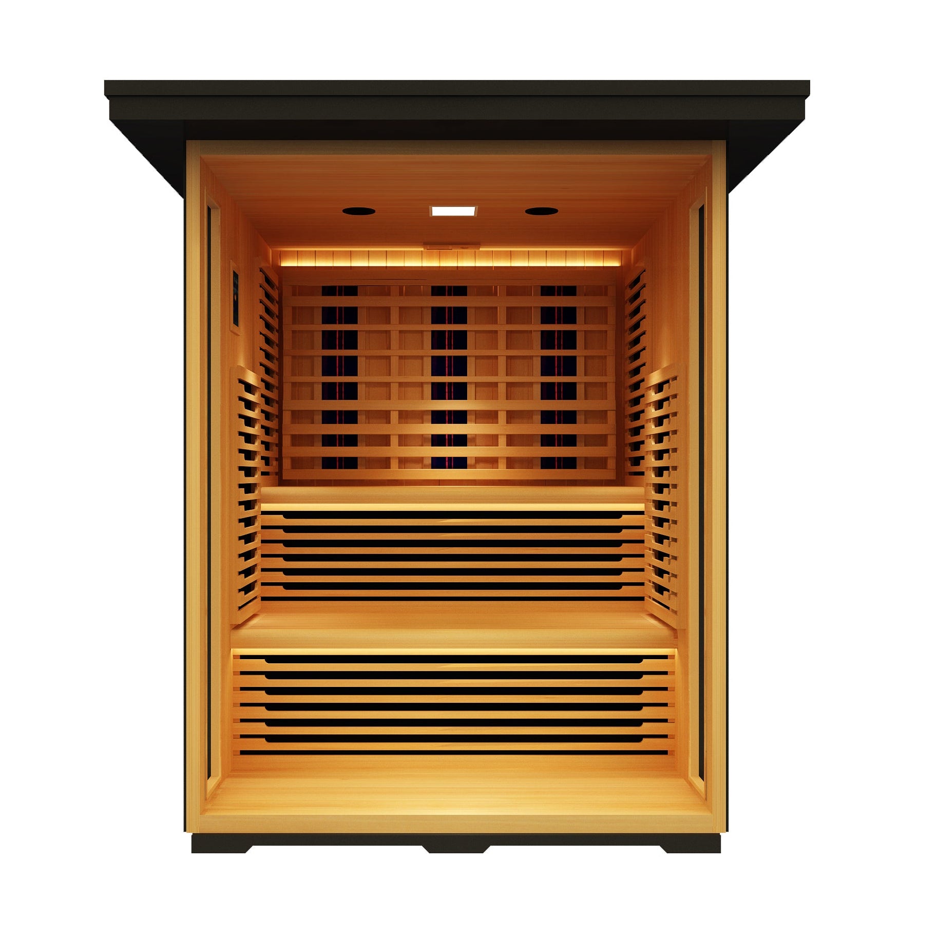 Peak Saunas Kilimanjaro 5-Person Outdoor Full Spectrum Infrared Sauna with Built-In XL Medical-Grade Red Light Therapy and Smart WiFi App Control