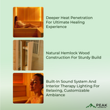 The Ascent 4 Person Low EMF Indoor FAR Infrared Sauna