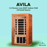 The Avila 1-2 Person Low EMF Indoor FAR Infrared Sauna