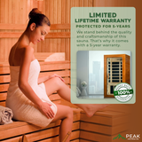 The Avila Elite 1-2 Person Ultra Low EMF Indoor FAR Infrared Sauna