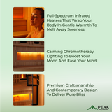 The Balance 2 Person Near Zero EMF Indoor Full Spectrum Infrared Sauna