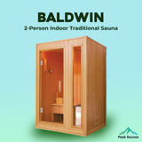 The Baldwin 2 Person Indoor Traditional Sauna