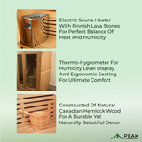 The Baldwin 2 Person Indoor Traditional Sauna