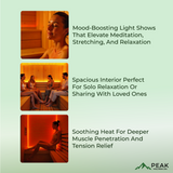 The Bergamo 4 Person Low EMF Indoor FAR Infrared Sauna