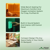 The Burlington 2 Person Outdoor FAR/MID Infrared Sauna