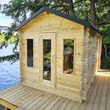 The Georgian with Changing Room 6 Person Outdoor Traditional Sauna Cabin