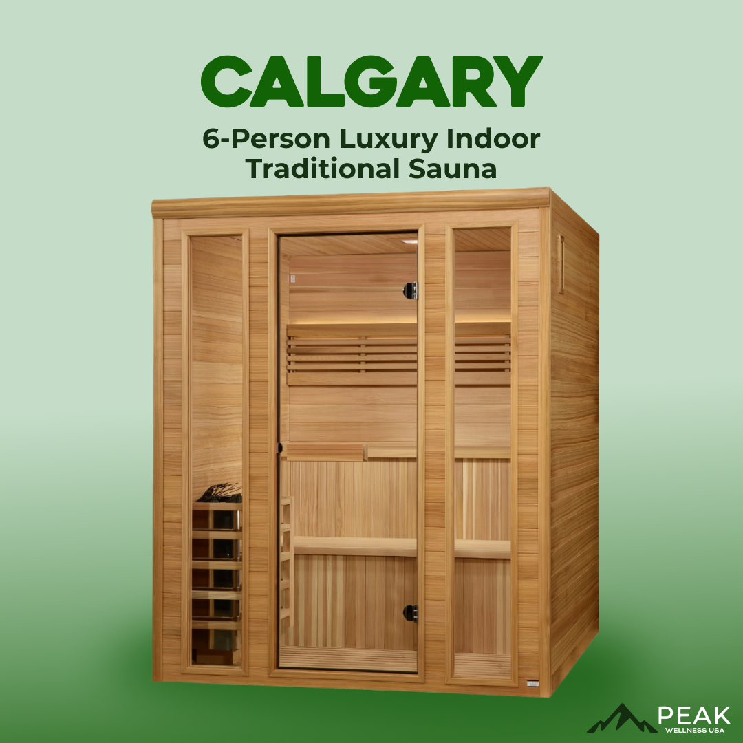 The Calgary 6 Person Luxury Indoor Traditional Sauna