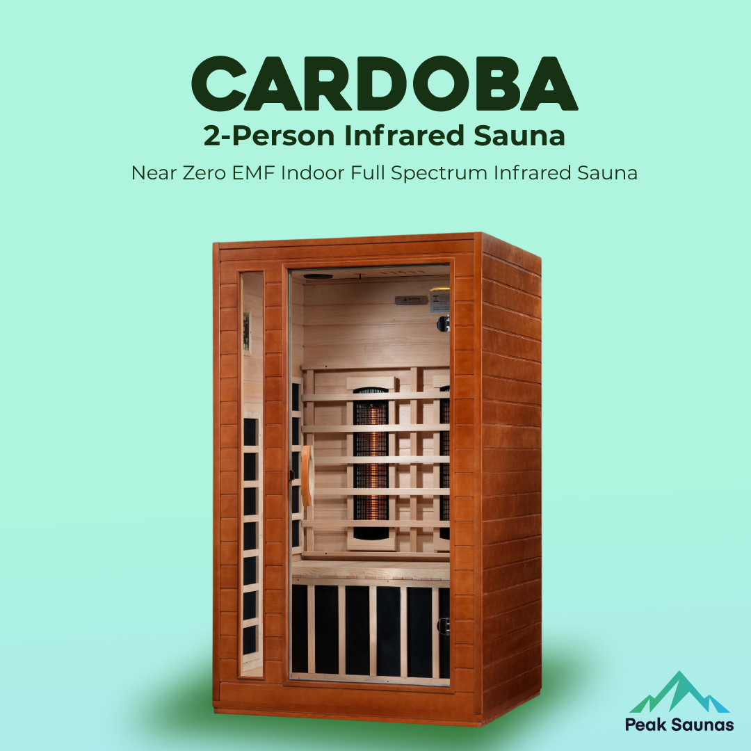 The Cardoba 2 Person Near Zero EMF Indoor Full Spectrum Infrared Sauna