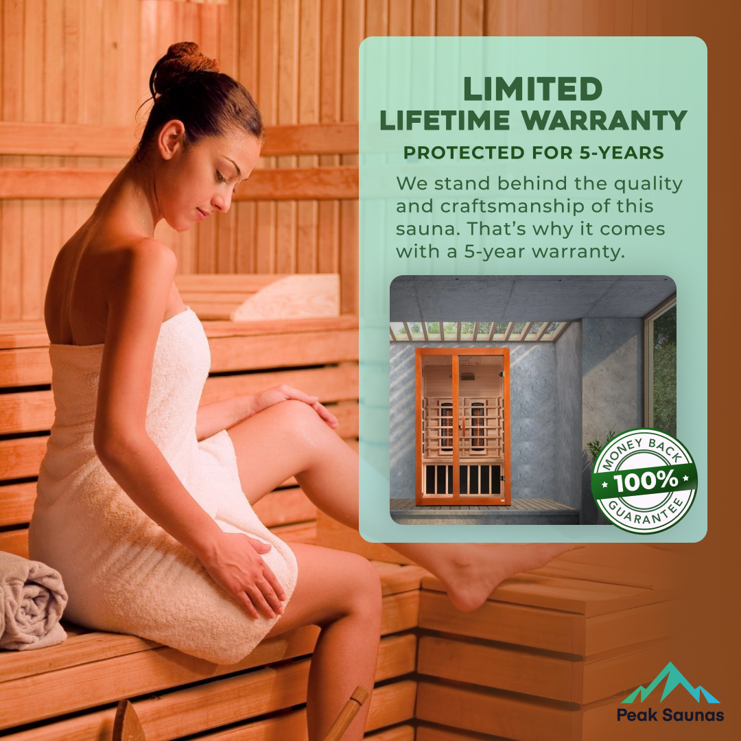 The Cardoba 2 Person Near Zero EMF Indoor Full Spectrum Infrared Sauna