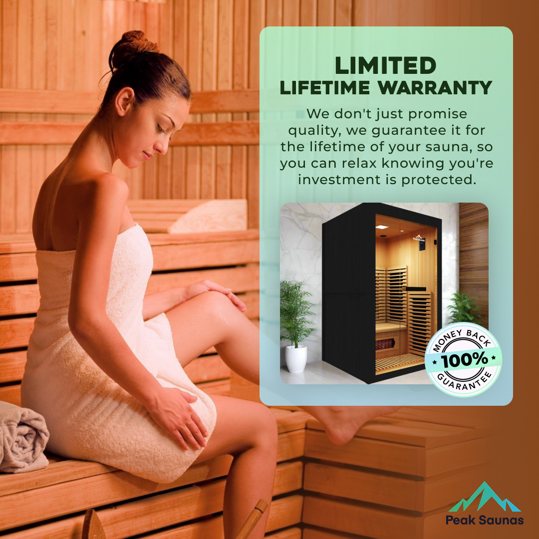 Crown 2-Person Full Spectrum Infrared Sauna with Smart WiFi App Control