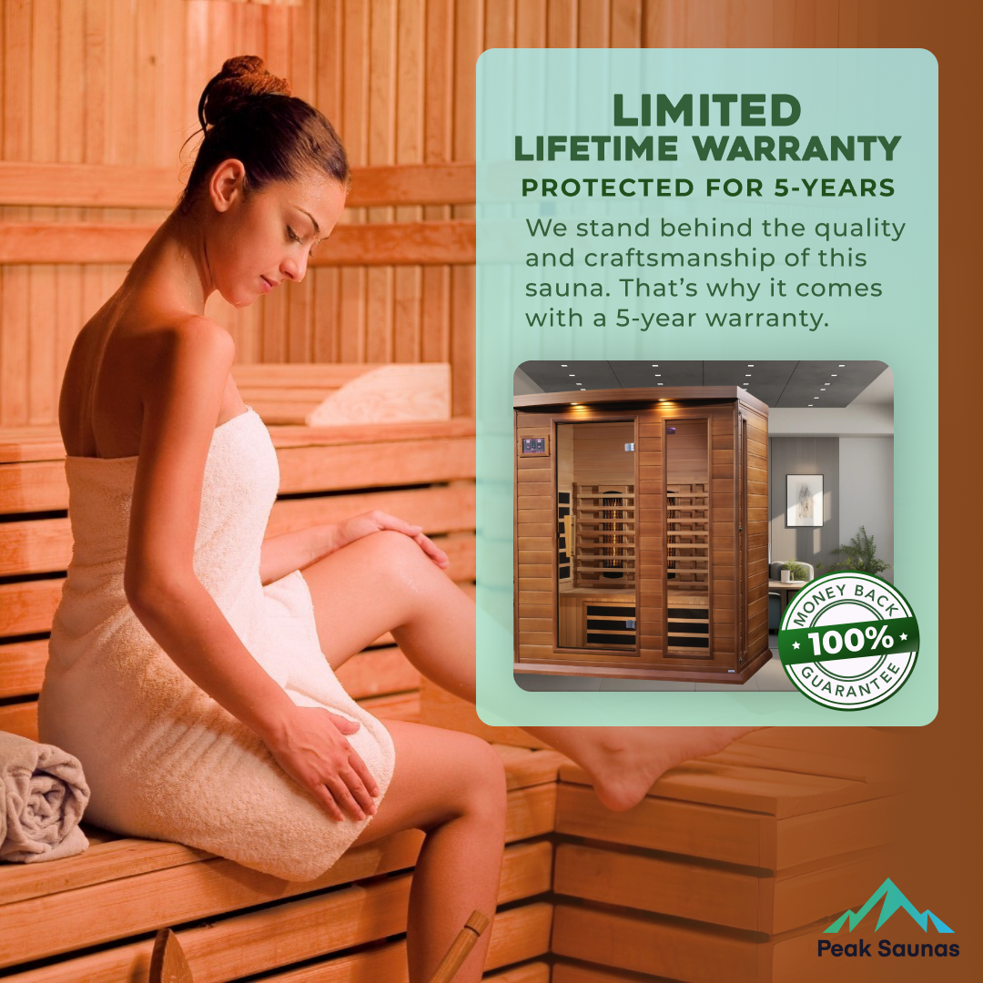The Elysium 3 Person Luxury Cedar Indoor Full Spectrum Infrared Sauna