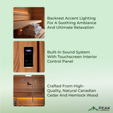 The Forssa 3 Person Luxury Indoor Traditional Sauna