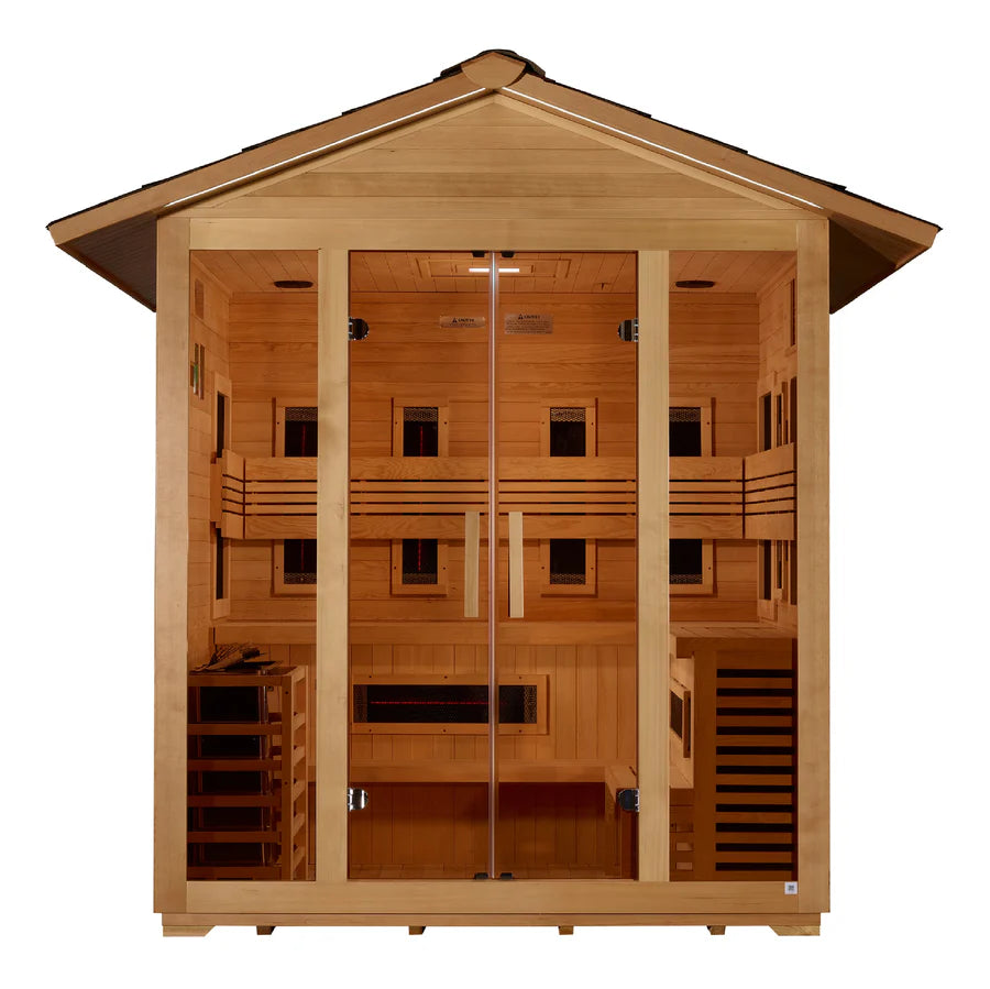 The Gargellen 5 Person Luxury Outdoor Hybrid Sauna