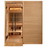 The Toledo 6 Person Luxury Indoor Hybrid Sauna with Retractable Bench