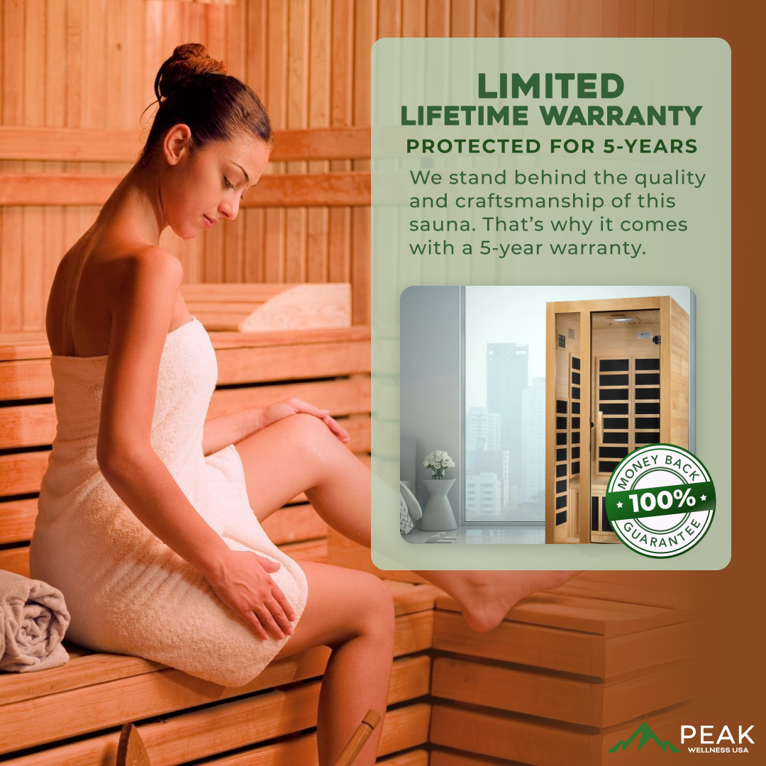 The Gracia 1-2 Person Low EMF Indoor FAR Infrared Sauna