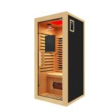 (NEW) Mini 1-Person Full Spectrum Infrared Sauna with Full-Body Medical-Grade Red Light Therapy & Smart WiFi App Control