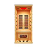 (NEW) Mini 1-Person Full Spectrum Infrared Sauna with Full-Body Medical-Grade Red Light Therapy & Smart WiFi App Control