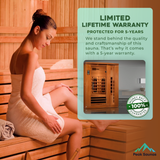 The Lugano 3 Person Low EMF Indoor FAR Infrared Sauna