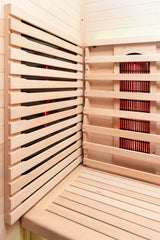 Peak Saunas Patagonia 2-Person Outdoor Full Spectrum Infrared Sauna with Built-In XL Medical-Grade Red Light Therapy and Smart WiFi App Control