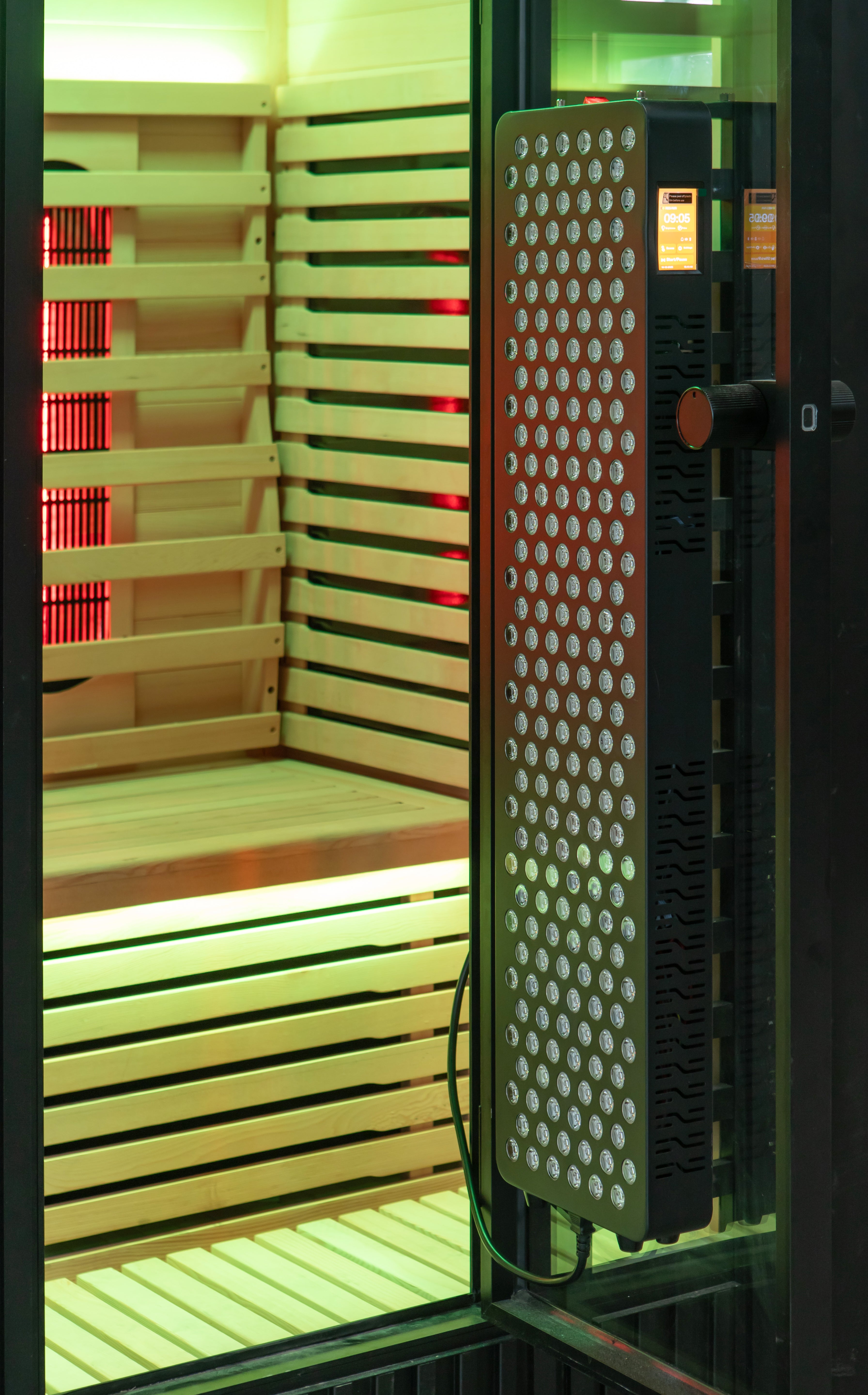 Peak Saunas Patagonia 2-Person Outdoor Full Spectrum Infrared Sauna with Built-In XL Medical-Grade Red Light Therapy and Smart WiFi App Control