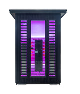 Peak Saunas Patagonia 2-Person Outdoor Full Spectrum Infrared Sauna with Built-In XL Medical-Grade Red Light Therapy and Smart WiFi App Control