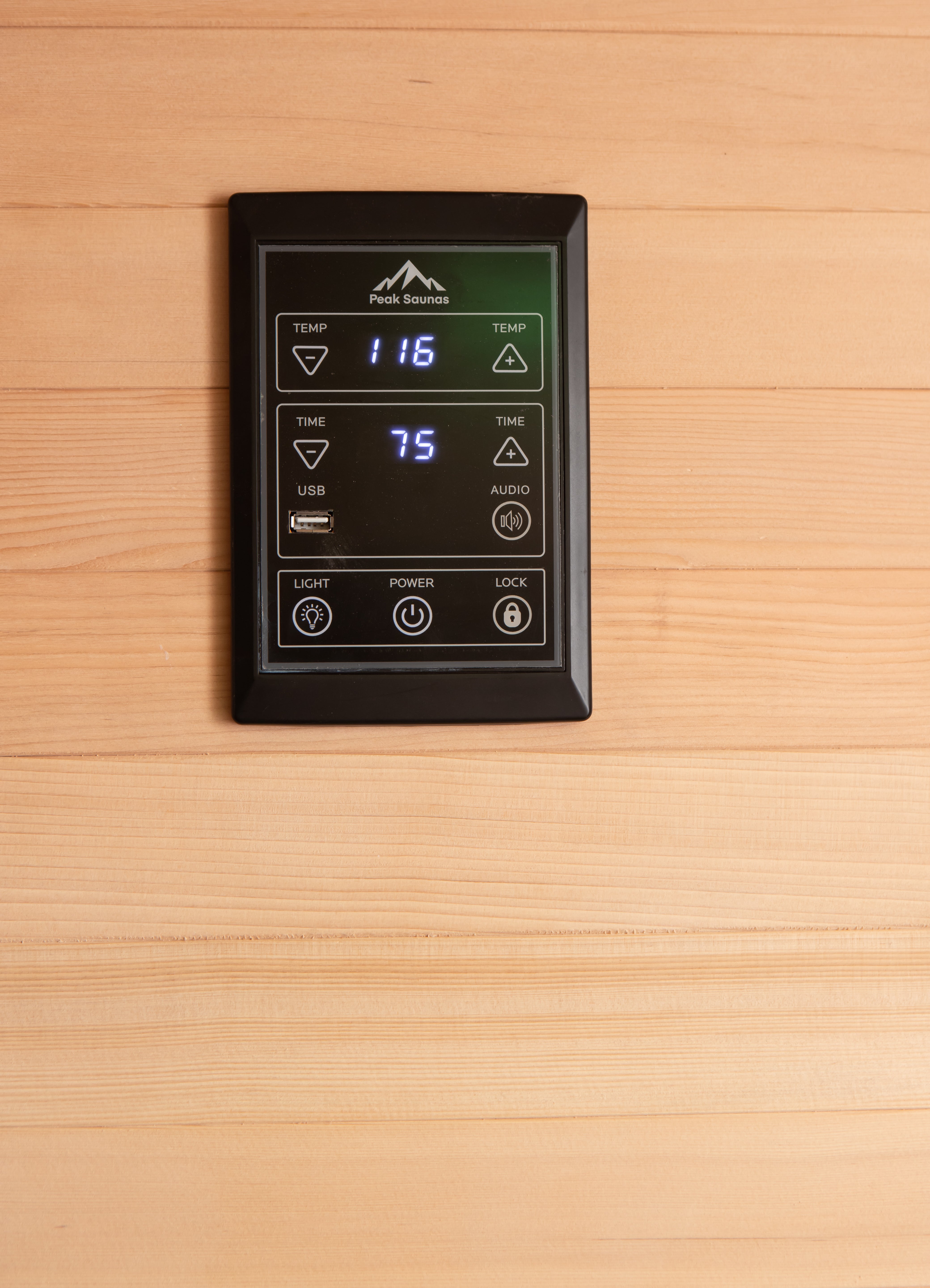 Peak Saunas Kilimanjaro 5-Person Outdoor Full Spectrum Infrared Sauna with Built-In XL Medical-Grade Red Light Therapy and Smart WiFi App Control